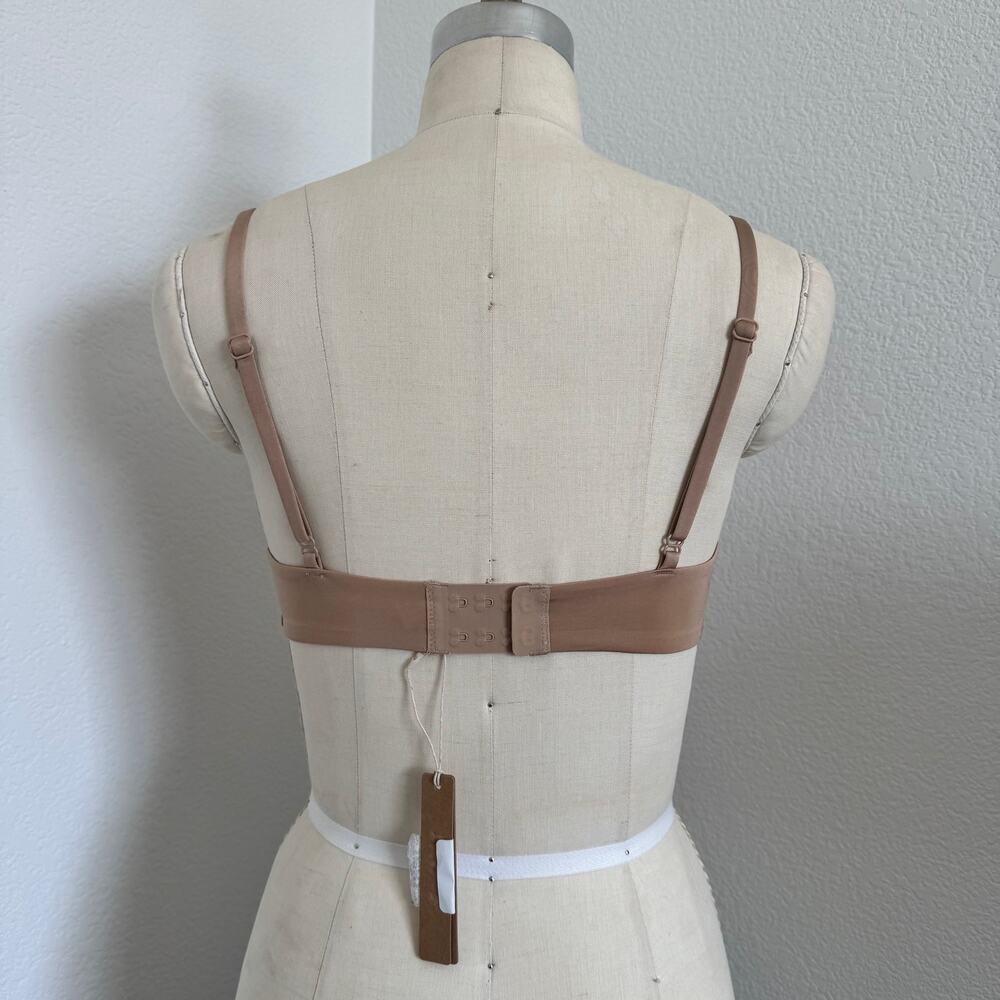 Skims | NWT Lightly Lined Square Neck Bra Wireless Form in "Clay" Size 32B - Picture 3 of 13